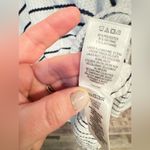 Kaisely  Mock Black & White Striped Waffle Knit Top Size Small Photo 4