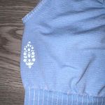 Free People Movement Blue Good Karma Square Neck Sports Bra Photo 4