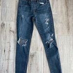 American Eagle Outfitters Super Stretch Hi-Rise Jegging Destroyed Jeans Size 2 Photo 0