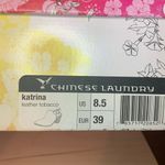 Chinese Laundry NIB leather heeled slides. Photo 1