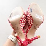 Schutz  Lenie Mule Coral Floral Print Open Toe Stiletto High Heel Sandals Photo 5