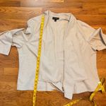 Lane Bryant  Women’s Plus Size 26 Beige Linen Open Front Draped Cardigan Jacket Photo 7