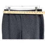 J Jill Ponte Slim Leg Pants M Blue Check Pull On Stretch Knit Casual Career Soft Size M Photo 3