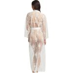 NWT Rya Collection Darling Robe Women’s MEDIUM / LARGE Lace Mesh Ivory Bridal White Size undefined Photo 3
