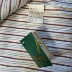 Vtg Trachten Gratz Pinstripe Embroidered Bavarian Shirt Womens Large Volksmarch Red Size 12 Photo 6