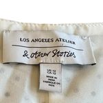 & Other Stories & Other Stories White Black Polka Dot Dress Ruffle Short Sleeve Size 12 Women's Photo 12