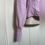 Forever 21  Lavender Long Sleeve Women’s Coquette Light Cute Button Up Blouse M Photo 3