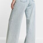 EXPRESS Super High Waisted Baggy Wide Leg Jeans Photo 1
