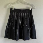 Molly Bracken [] Black Soft Flare Knitted Mini Skater Skirt-Size Medium Photo 2