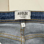 AGOLDE Roxanne Skinny Silver Toned Studded Jeans Photo 6