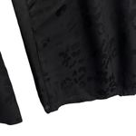 IRO  Black Surplice Feminine Blouse Size 34 Satin Jacquard Draped Plunge V New Photo 3