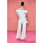 Cult Gaia Sosha Feather Top in Off White 6 New Womens Blouse Photo 5