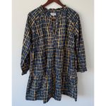 Tuckernuck Olivia James the Label Waverly Dress Size L Mini Of The Grid Might Blue Size L Photo 1