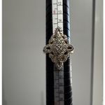 Designer Originals VTG 925 STERLING SILVER‎ MARCASITE DESIGNER RING SIZE 8 Photo 7