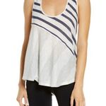 Free People NWT Keep Rolling Racerback Tank Navy Sage Combo Size Medium NEW Photo 0
