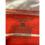 Jones New York Vintage  Sport Preppy Orange White Stripe Collared Shirt Size S Photo 2