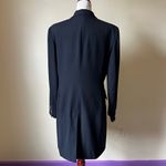 Ralph Lauren 90s Vintage Lauren‎  Black Wool Crest Blazer Button Down Women's 12 Photo 3