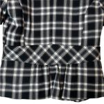 Vintage Stooshy Plaid Fitted Blazer Puff Sleeve Academia Y2K Size Medium Black Photo 6