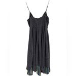 Betsey Johnson Vintage Y2K Black Red Polka Dot Rainbow Punk Grunge Silk Dress 4 Photo 2