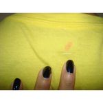 Columbia New Womens M Bright Yellow Logo Tee Shirt V Neck Omni Shade UPF 30 SS Photo 4