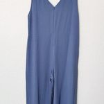Everlane [] Dusty Blue Japanese GoWeave Essential Sleeveless Jumpsuit NWT Size 14 Photo 2