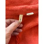 Anthropologie Moth Orange Boiled Wool Hooded Cowl Neck Coat Womens Size XS Orange Photo 3