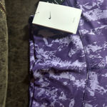 Nike  One Dri Fit 7/8 Purple Patterned Leggings Women’s Small Photo 4