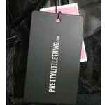 Pretty Little Thing PTL  Black Shell Frill Cup Corset Bodycon Dress Size 12 NEW Photo 6