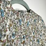 Udel New York Long Sleeve Crochet Floral Smocked Midi Dress XXS Cottagecore White Photo 9