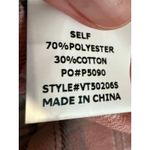 Vine & Love Pink Plaid Button Up Shirt Long Sleeve Collared Women's Size M Photo 6