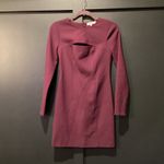 Likely Revolve  Keller Long Sleeve Mini Dress bodycon cut out in Purple Plum sz 4 Photo 6