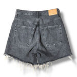 Citizens of Humanity  COH Elle Hi-Rise Cut Off Button Fly Washed Black Shorts 25 Photo 3