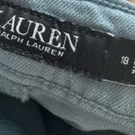 Ralph Lauren Lauren Green Shimmer Jeans Size 18 Photo 6