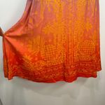 Anthropologie Farm Rio Satin Slip Ombre Midi Skirt Cotton Photo 7