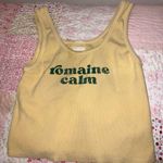 Romaine Calm Mother Crop top size M Yellow Size M Photo 3