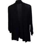 JM Collection 🖤 Ultra Lightweight Long (31”) 3/4 Ruched Sleeve Open Summer Cardigan, Plus 2X Photo 10