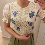 ZARA  crochet cropped top. Xs-S Photo 1
