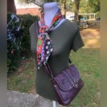 VTG Purse and Scarf Set Purse by Plum 60s Neck Head Scarf Purple Photo 1