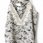 Peach Love California  women’s size medium criss cross cami v neck lace trim nwt Photo 0