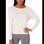 Skechers Womens Athleisure GoRun Long Sleeve Open Back Workout Top Pink XS Photo 4