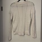 Torn By Ronny Kobo  white lace up ruffle sweater Photo 6