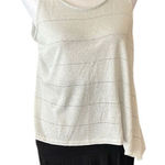 S.O.Y. Shine on you size small Silver sparkly sleeveless top with open back EUC Photo 0