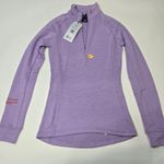 Whitespace Merino Baselayer Mockneck in Lilac Purple Size XS Photo 0