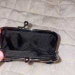 Vera Bradley  coin purse/ black with/ colorful floral pattern Photo 2