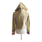 Others Follow Beautiful light khaki colored jacket, zip front with hood, two hand pockets, excellent condition, size small Measurements: Bust: armpit to armpit 17 inches  Length: shoulder seam to bottom 19 1/2 inches Photo 9
