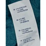 Abercrombie & Fitch  Teal Green Blue Knit Wool Long Sleeve Cardigan Sweater Sz L Photo 3