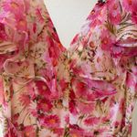 🆕 BYTIMO Organza Floral Tieback Maxi Dress in Pink Daisy Sz XS Photo 4