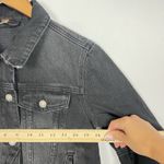 Free People  Rumors Black Denim Jacket Sz XS Photo 10