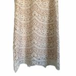 Lavender Brown NWOT  White Lace Overlay Dress Photo 2