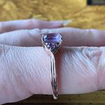 Rose de France Amethyst Sterling Silver Ring Size 10 Photo 2